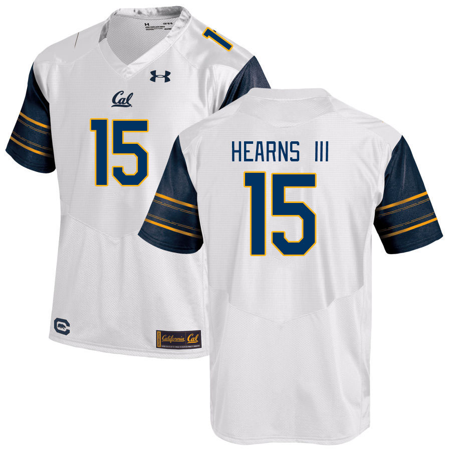 Men #15 Lu-Magia Hearns III California Golden Bears College Football Jerseys Stitched Sale-White - Click Image to Close